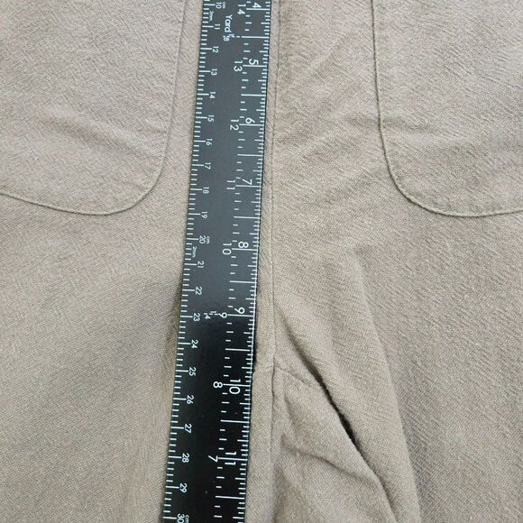 Soft Surroundings Women PXS Brown Relaxed Fit 100% Cotton Wide Leg Lounge Pants - Picture 9 of 10